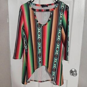 Serape Print Blouse – Women’s Size Small